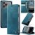 CaseMe iPhone 17 Pro Magnetic Wallet Case with RFID Blocking Blue