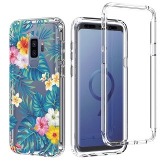 Samsung Galaxy S9 Plus Clear Bumper TPU Banana Leaf Case