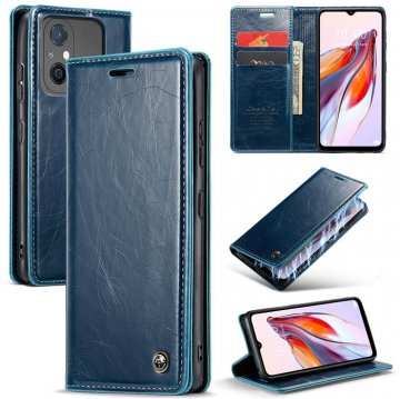 CaseMe Xiaomi Redmi 11A/12C Luxury Wallet Magnetic Case Blue