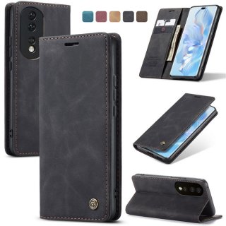 CaseMe Honor 80 Pro Wallet Kickstand Magnetic Flip Case Black