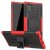 Samsung Galaxy Note 10 Plus Hybrid Rugged PC + TPU Kickstand Case Red