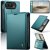 CaseMe iPhone Duo Wallet Case with 2 Card Slots, RFID Blocking & Wireless Charging Green
