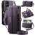 CaseMe Samsung Galaxy S25 Edge Crossbody Wallet Case with RFID Blocking & Wireless Charging Purple