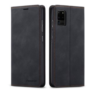 Forwenw Samsung Galaxy S20 Ultra Wallet Kickstand Magnetic Case Black