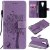 Motorola Moto G9 Play Embossed Tree Cat Butterfly Wallet Stand Case Lavender