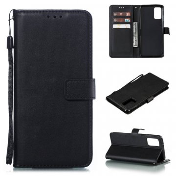 Samsung Galaxy S20 Ultra Wallet Kickstand Magnetic PU Leather Case Black