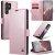 CaseMe Samsung Galaxy S23 Ultra Wallet Magnetic Case Pink