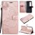 Xiaomi Mi 10 Ultra Embossed Butterfly Wallet Magnetic Stand Case Rose Gold