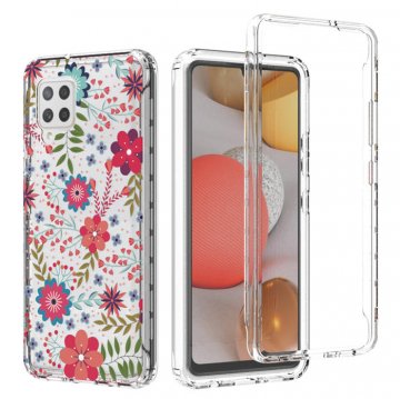 Samsung Galaxy A42 5G Clear Bumper TPU Floral Prints Case