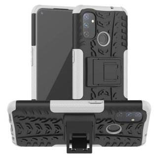 OnePlus Nord N100 Hybrid Rugged PC + TPU Kickstand Case White