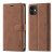 Forwenw iPhone 11 Wallet Magnetic Kickstand Case Brown
