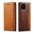 LC.IMEEKE iPhone 11 Wallet Magnetic Stand Case with Card Slots Brown