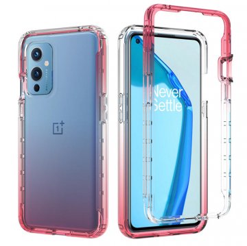 OnePlus 9 Shockproof Clear Gradient Cover Red