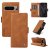 YIKATU Google Pixel 8 Pro Skin-touch Wallet Kickstand Case Brown