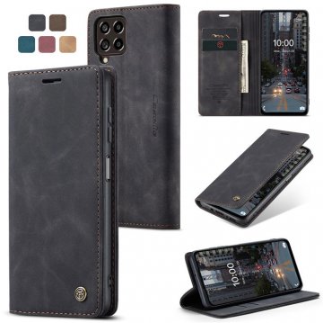 CaseMe Samsung Galaxy M53 Wallet Magnetic Case Black