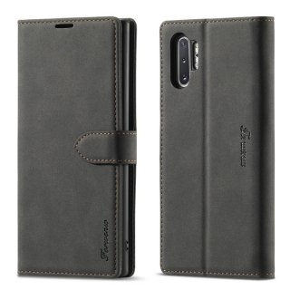 Forwenw Samsung Galaxy Note 10 Plus Wallet Magnetic Kickstand Case Black