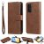 Huawei P40 Wallet Detachable 2 in 1 Stand Case Brown
