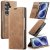CaseMe Samsung Galaxy Z Fold8 Ultra Suede Leather Wallet Case Brown