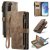 CaseMe Samsung Galaxy S21 FE Wallet Kickstand Retro Case Coffee