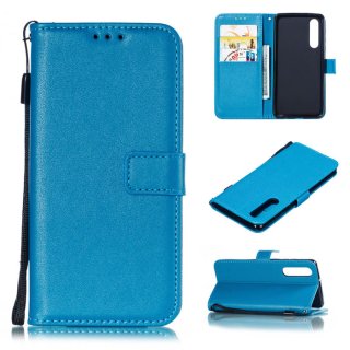 Huawei P30 Wallet Kickstand Magnetic PU Leather Case Sky Blue