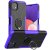 Samsung Galaxy A22 5G Hybrid Rugged Ring Kickstand Case Purple