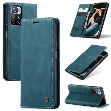 CaseMe Xiaomi Poco M4 Pro 5G Wallet Magnetic Case Blue