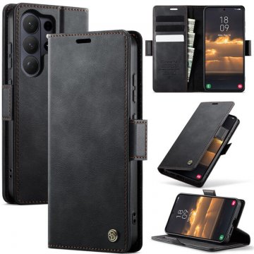CaseMe Samsung Galaxy S26 Ultra Magnetic Wallet Case with RFID Blocking Black