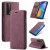 CaseMe Huawei P Smart 2021 Wallet Kickstand Magnetic Flip Case Red