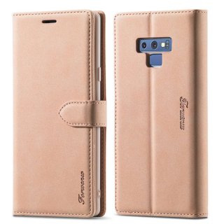 Forwenw Samsung Galaxy Note 9 Wallet Magnetic Kickstand Case Rose Gold