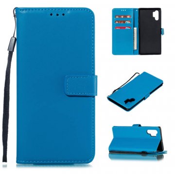 Samsung Galaxy Note 10 Plus Wallet Kickstand Magnetic Case Sky Blue