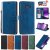 Samsung Galaxy S8 Plus Wallet RFID Blocking Kickstand Case Blue