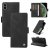 YIKATU iPhone X/XS Skin-touch Wallet Kickstand Case Black