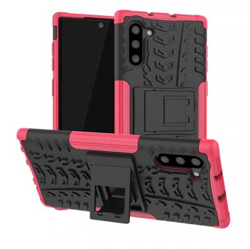 Samsung Galaxy Note 10 Hybrid Rugged PC + TPU Kickstand Case Rose