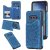 Samsung Galaxy S10e Embossed Wallet Magnetic Stand Case Blue