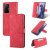 AZNS Xiaomi 11T/11T Pro Wallet Magnetic Kickstand Case Red