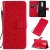 OnePlus 8 Embossed Sunflower Wallet Stand Case Red