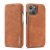 LC.IMEEKE iPhone 13 Mini Wallet Card Slot Magnetic Case Brown