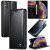CaseMe iPhone XS Max Wallet Kickstand Magnetic Flip Case Black