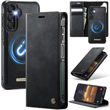 CaseMe Samsung Galaxy A16 5G 2-in-1 Magnetic Wallet Case with RFID Blocking Black