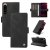 YIKATU Sony Xperia 5 III Skin-touch Wallet Kickstand Case Black