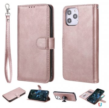 iPhone 12 Pro Max Wallet Magnetic Detachable 2 in 1 Case Rose Gold