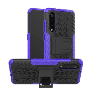 Xiaomi Mi 9 Hybrid Rugged PC + TPU Kickstand Case Purple