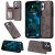 iPhone 12 Pro Max Luxury Butterfly Magnetic Card Slots Stand Case Gray