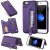 iPhone 6/6s Wallet Magnetic Kickstand Shockproof Cover Purple