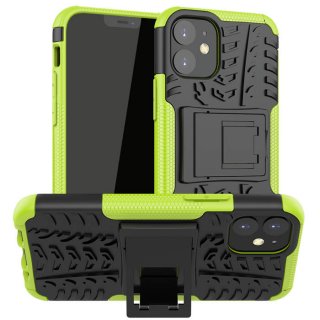 iPhone 12 Mini Hybrid Rugged PC + TPU Kickstand Case Green