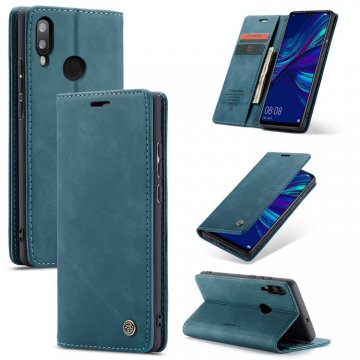 CaseMe Huawei P Smart 2019 Wallet Kickstand Magnetic Case Blue
