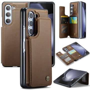 CaseMe Samsung Galaxy Z Fold5 RFID Blocking Card Holder Case Brown