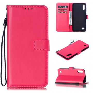 Samsung Galaxy A10 Wallet Kickstand Magnetic Leather Case Rose