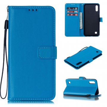 Samsung Galaxy A10 Wallet Kickstand Magnetic Leather Case Sky Blue
