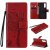 Sony Xperia 5 II Embossed Tree Cat Butterfly Wallet Stand Case Red